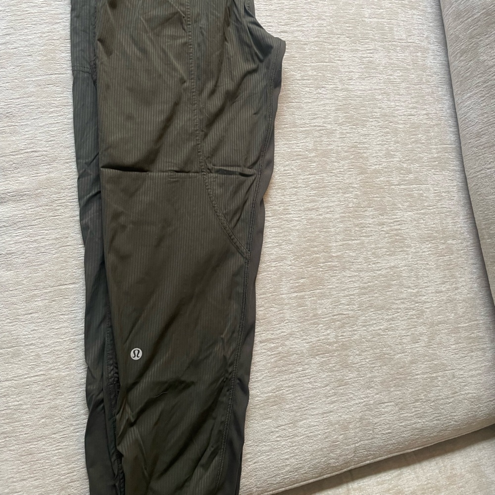 lululemon athletica Dark Green Capris